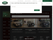 Tablet Screenshot of cpo.landroverusa.com